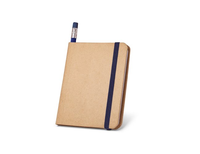 Caderno A7 de capa rígida em papel com 140 páginas lisas