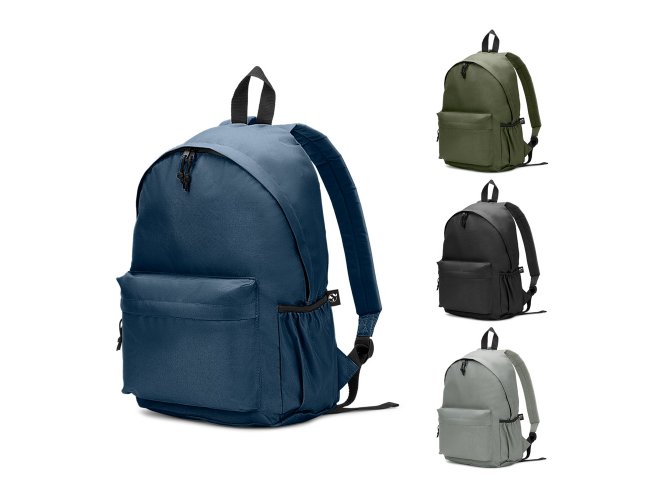Mochila Polistr Reciclado 600D com bolso frontal 18 L Personalizada