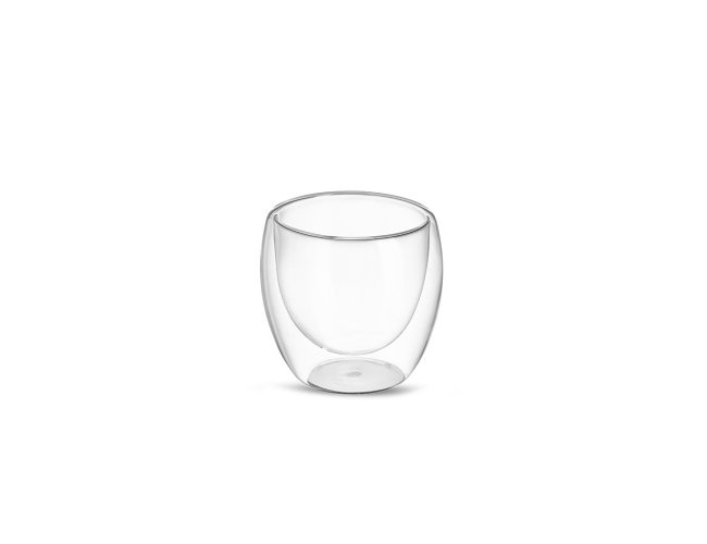 Copo Vidro Parede Dupla 160 mL Personalizado