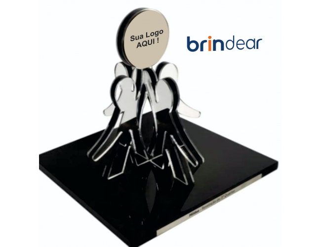 Troféu em Acrílico Equipe Time Personalizado